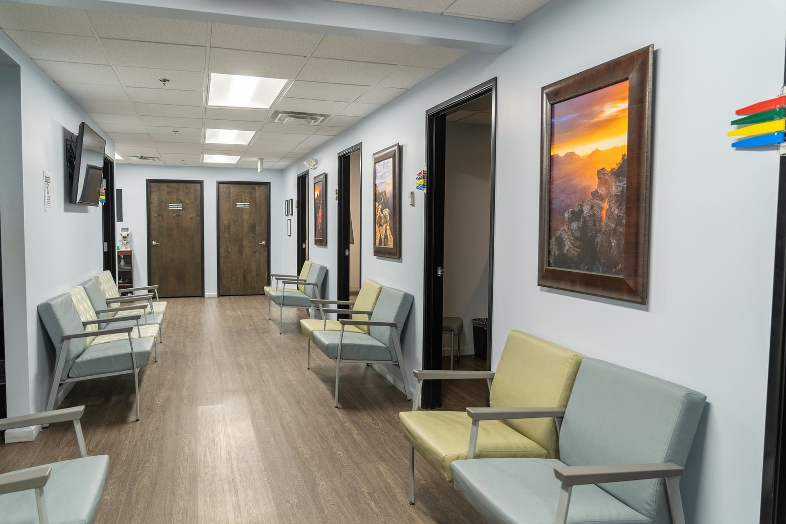 Clinic hallway at Eye Physicians & Surgeons of Arizona