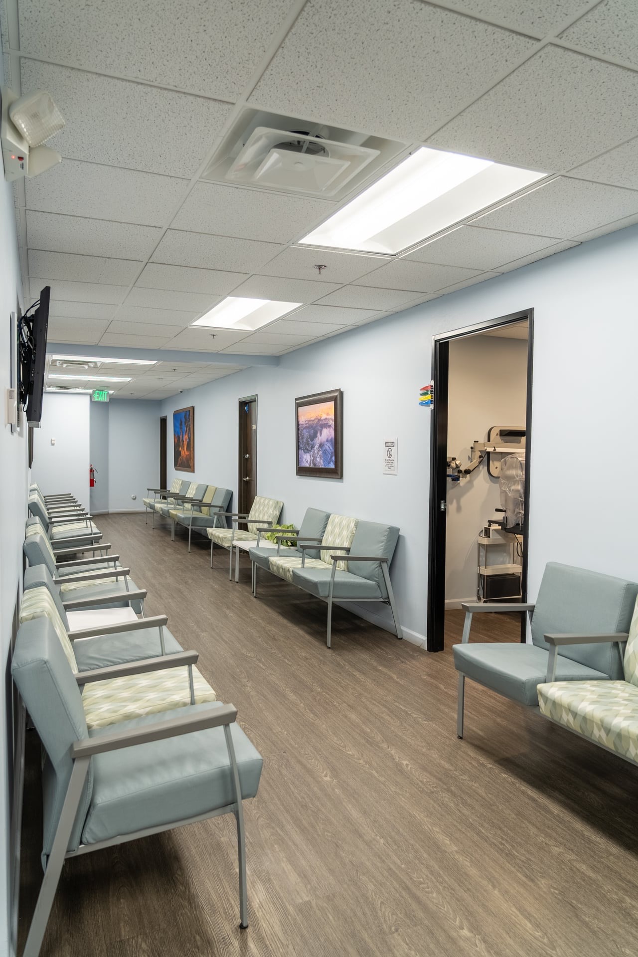 Waiting area at Eye Physicians & Surgeons of Arizona